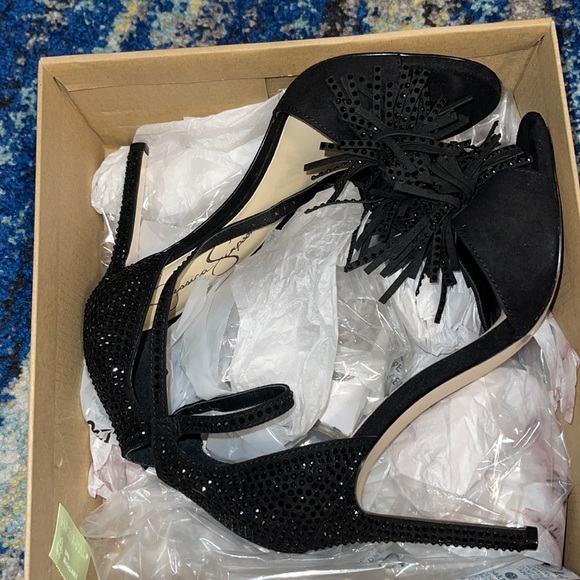 Black Sparkle Heels- Jessica Simpson - Picture 1 of 6